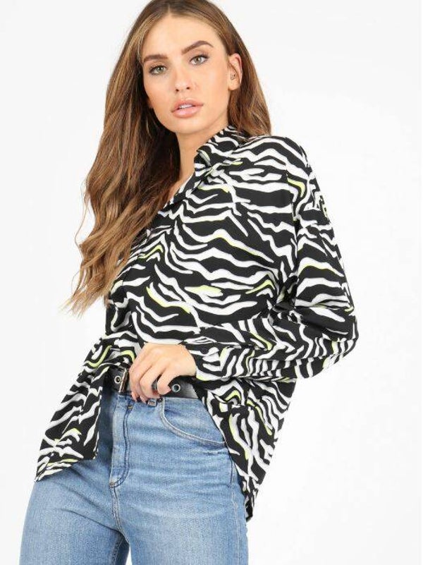 Neon zebra print 
