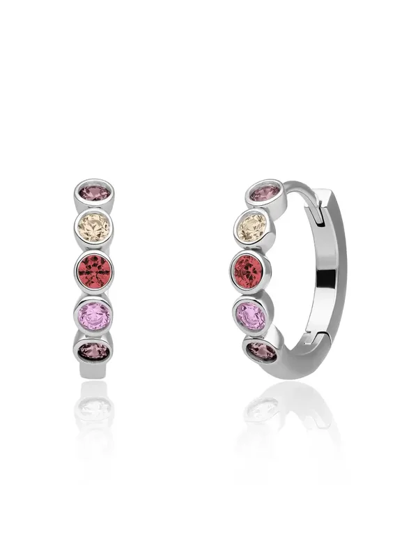 Tube Creolen Multicoloured - Zilverkleurig