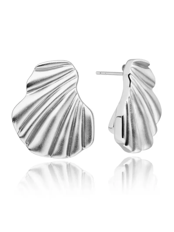 Dune Push Back Oorbellen - Zilverkleurig