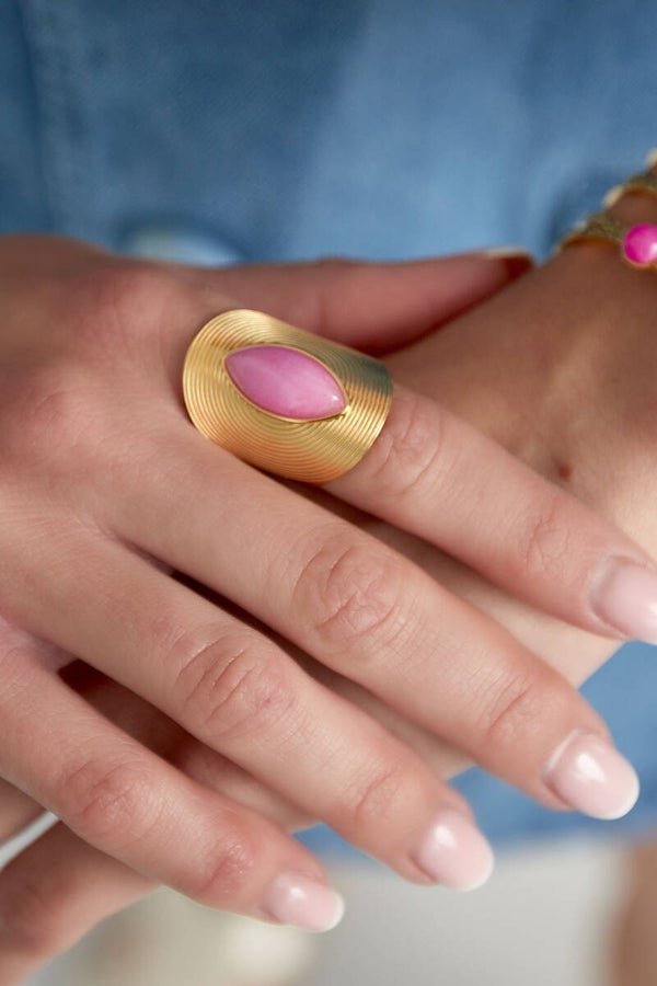 Stainless steel ring - bohemian nomadic ring