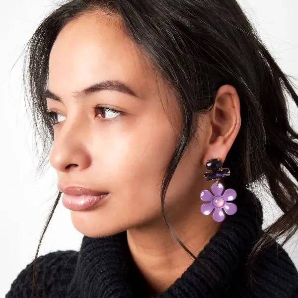 Yehwang - Oorbellen gekleurd met kristal - 4 kleurtjes