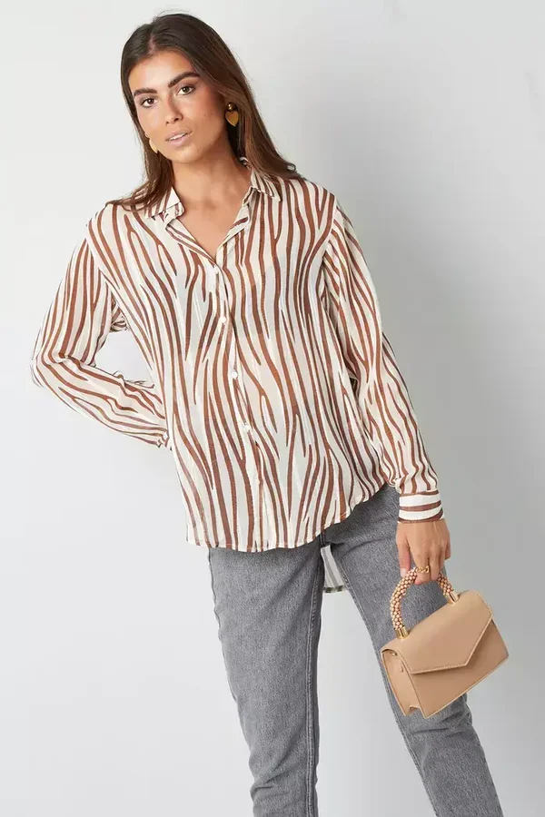 Yehwang - Envelop Tas Snoep Handvat - PU - bruin