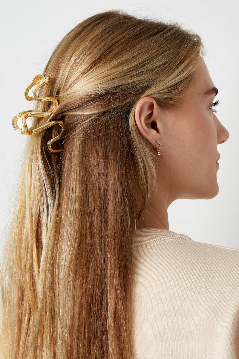 Haarclip swirly Slang