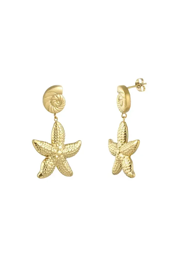 Starry Beach oorbellen - Goud
