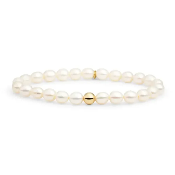 Pearl Saturn large armband - Goud of Zilver