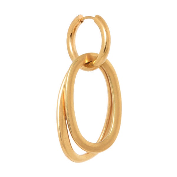 Label Kiki - Twice around hoop gold