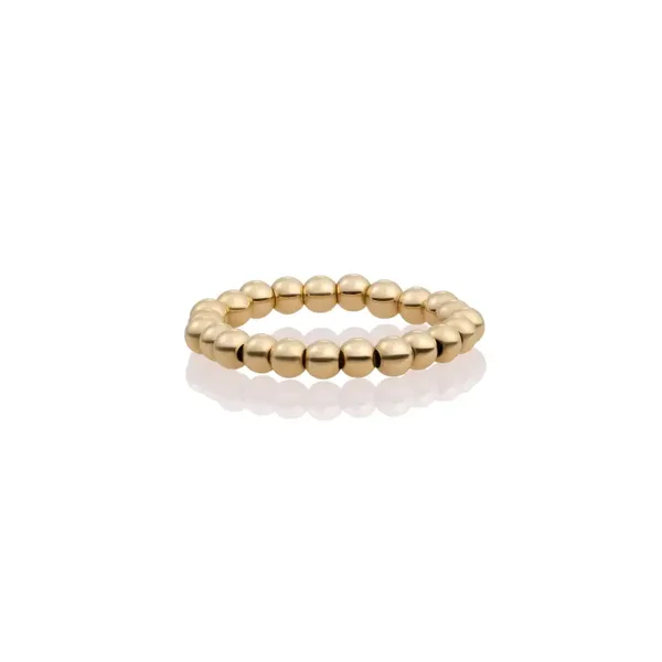 Kralenring 4mm - Goudkleurig
