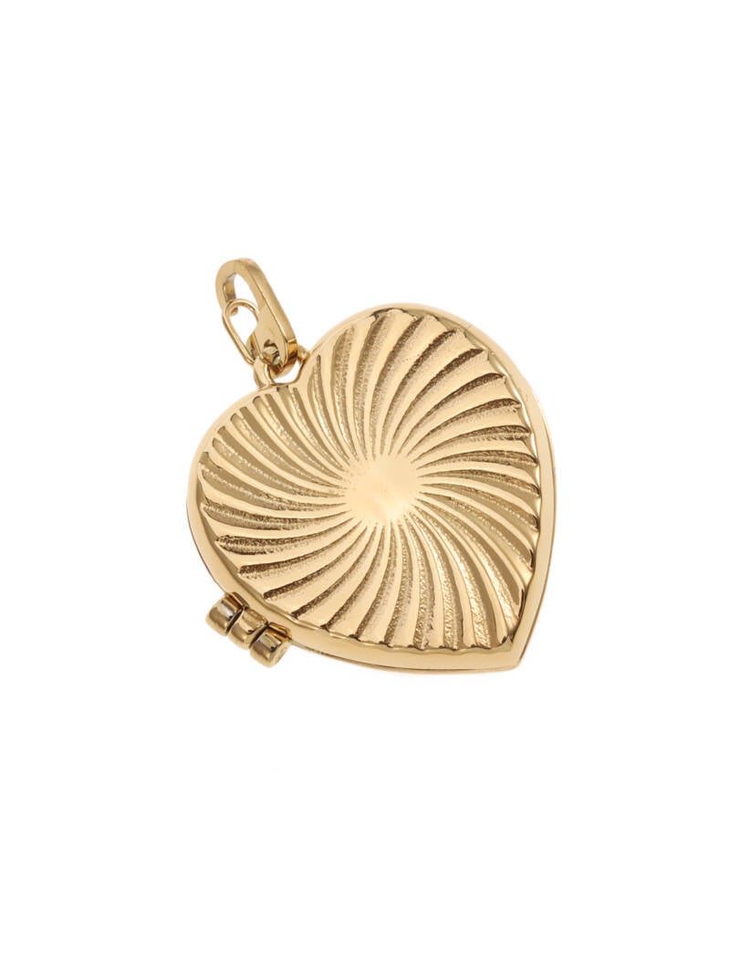 Rose & Camellia bedel stainless steel medaillon hart