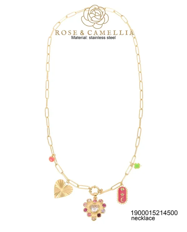 Rose en Camellia - ketting