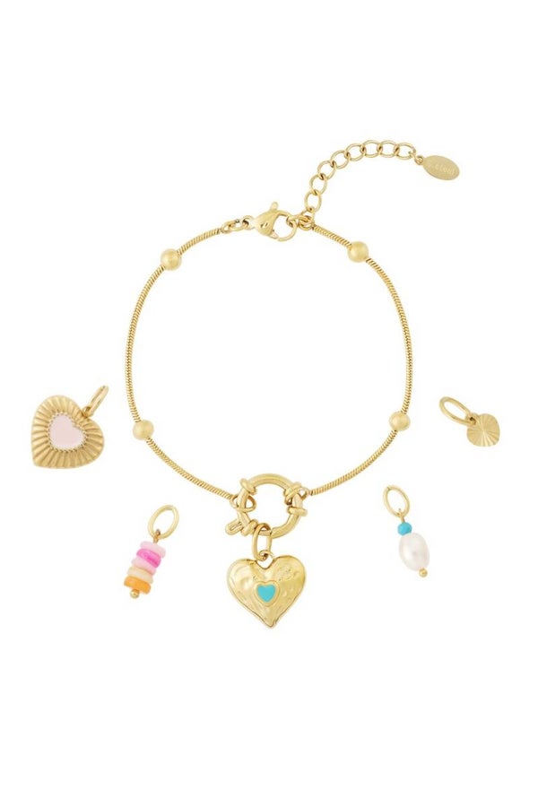 Heart & Pearl DIY armband