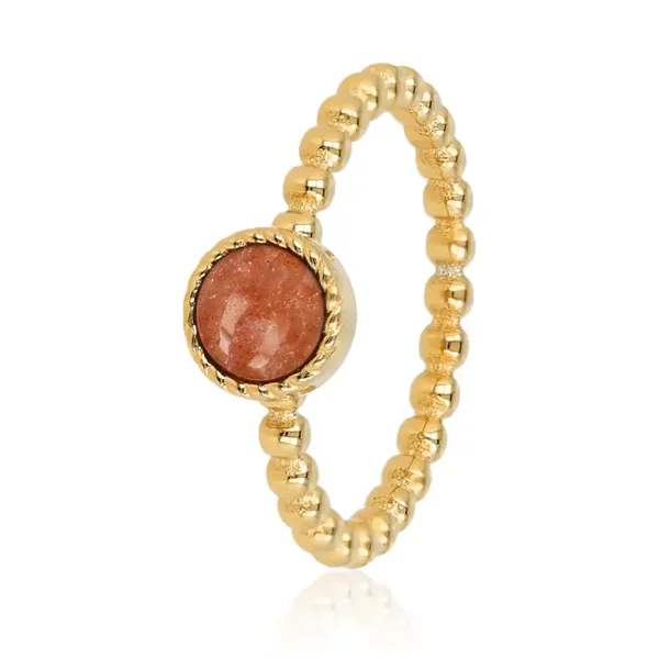 My Bendel - Ring Berry quartz with beads
