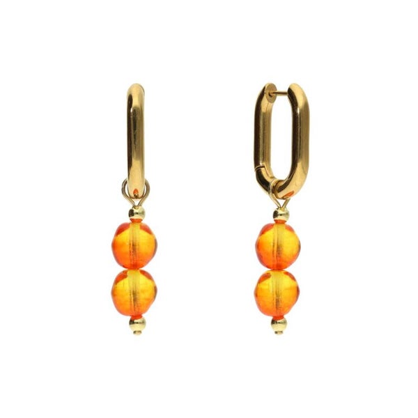 Camps en Camps - oorbellen Tropical Orange