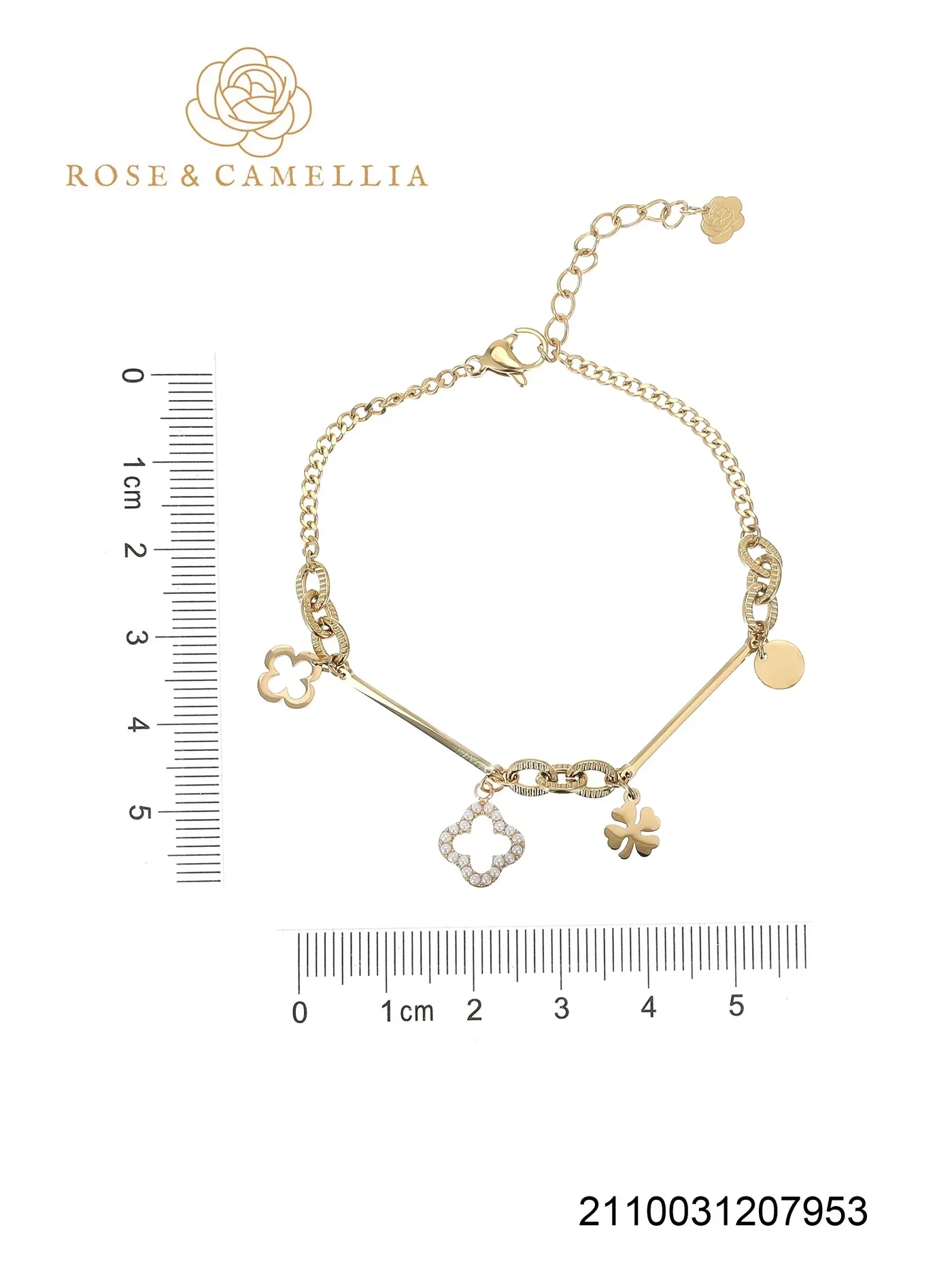 Rose en Camellia - armband