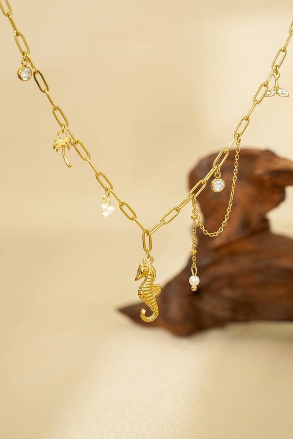 Stainless steel - Underwater ketting - Goud kleur