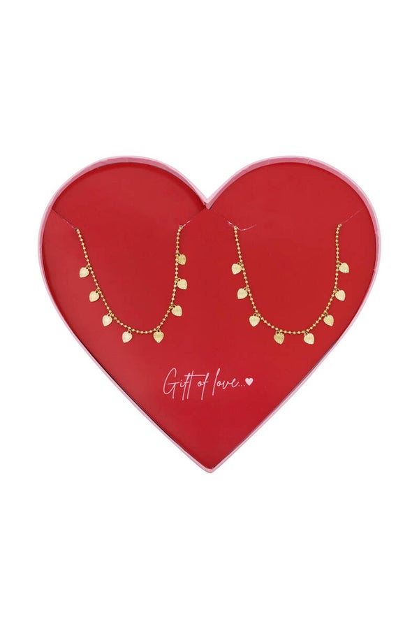 Gift of love Stainless steel endless love Kettingen - Goud kleur