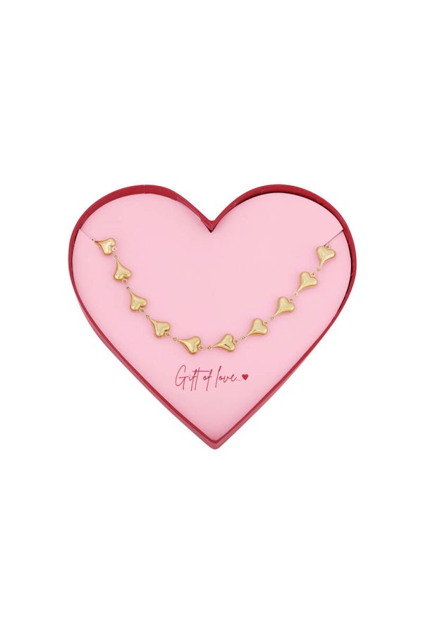Gift of love Stainless steel Chain of Love - Goud kleur