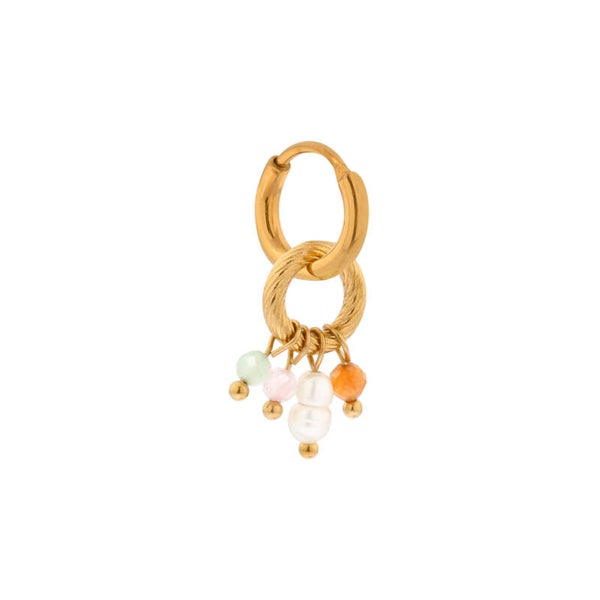 Label Kiki - Viva colore hoop gold
