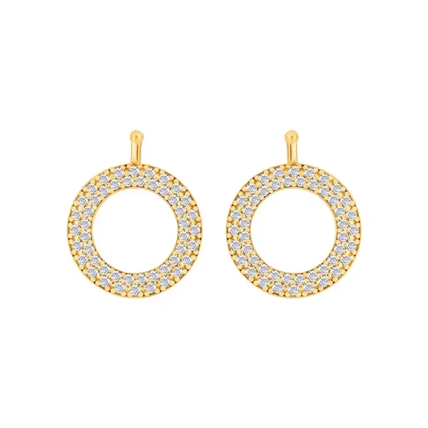 Heide Heinzendorff, Systeemhanger E77, paar, 15x15mm, cirkel, zilver 925