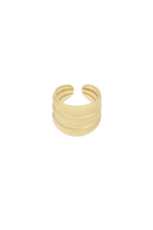 Stainless steel ring - three in a row