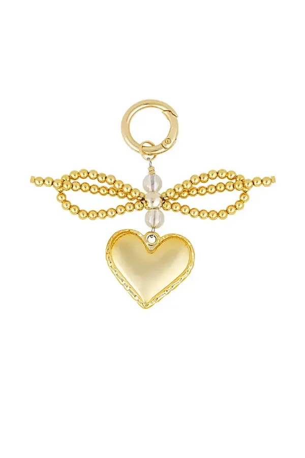 Accessory pendant strikje parel - Goud kleur