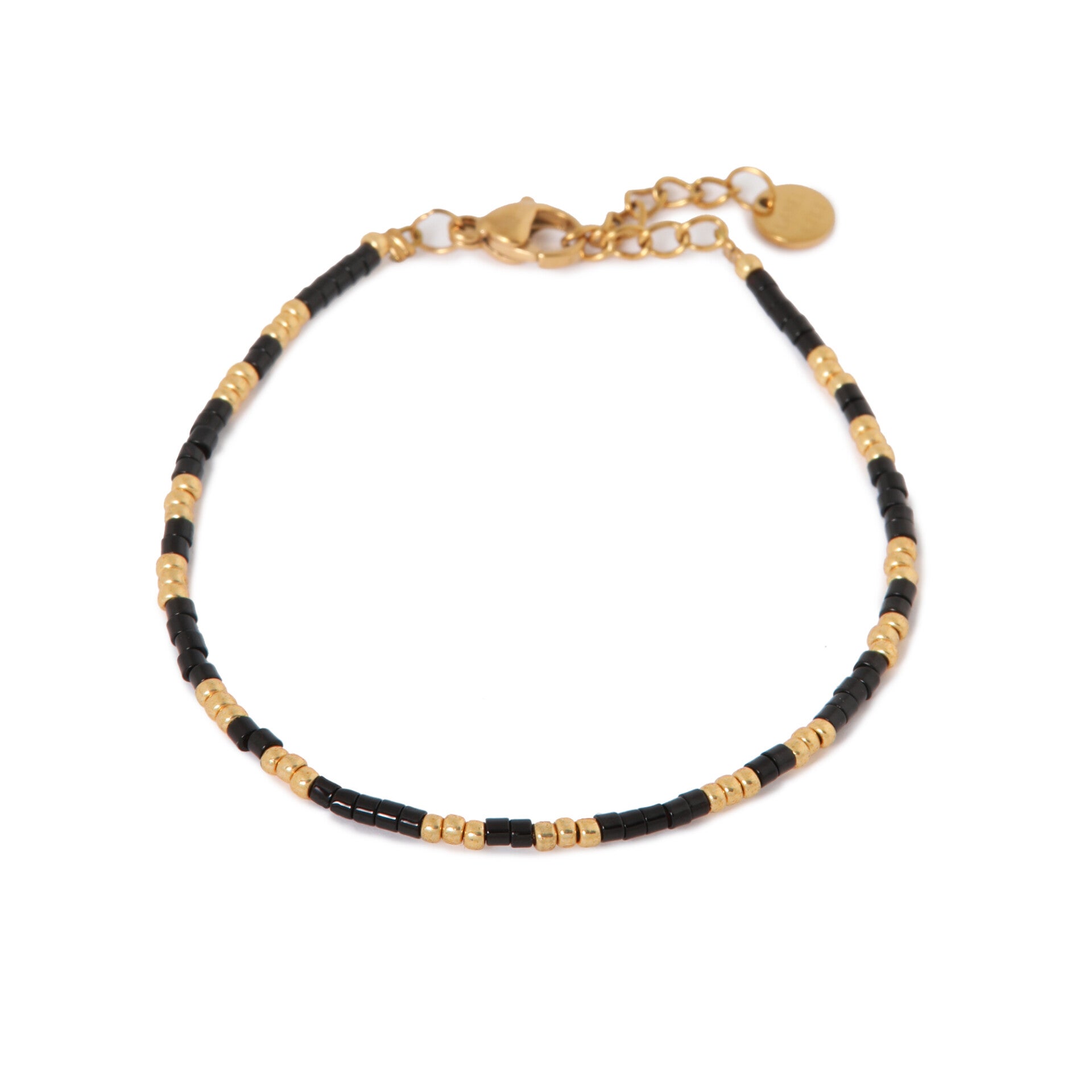 Label Kiki - Midnight black bracelet gold