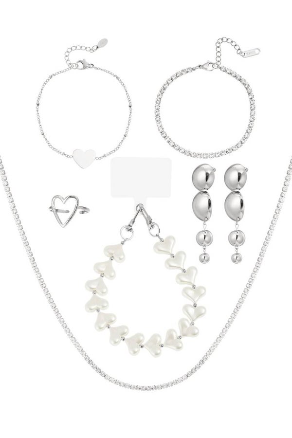 Kerst adventskalenders Zilver stainless steel met zirkonia