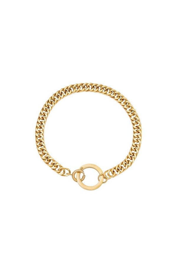 Stainless steel - Armband Connect Goud kleur Stainless Steel