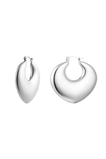 Chucky hoop earrings Goud of zilver kleur Stainless Steel, 2,5 cm