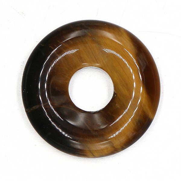 Edelstenen donut - diameter 15 mm - Tiger Eye Stone