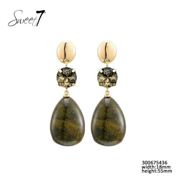 Sweet 7 - oorbellen bruin