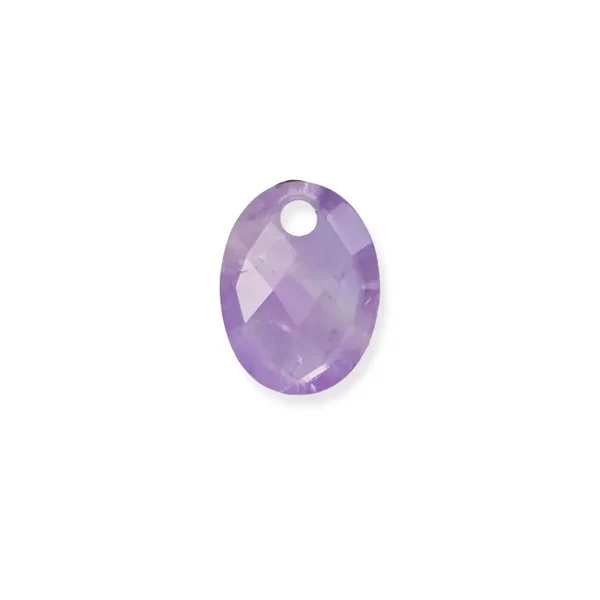 Amethyst Medium Oval ketting edelsteen