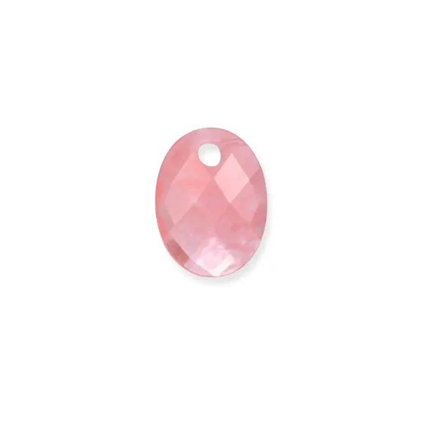 Cherry Quartz Medium Oval ketting edelsteen