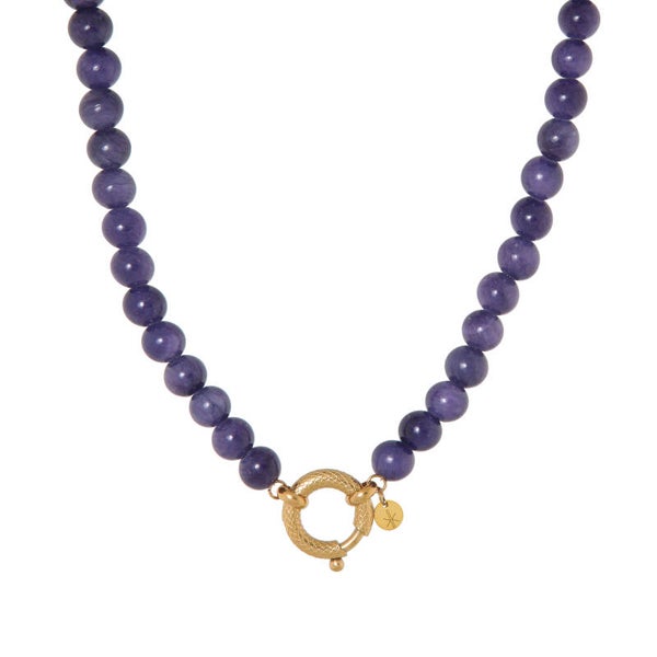 Label Kiki - Indigo snake necklace