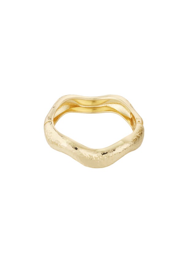 Stainless steel -Wavy bangle