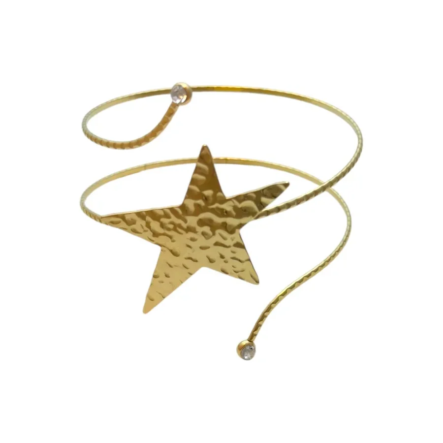 Stainless steel verguld - Bovenarm armband