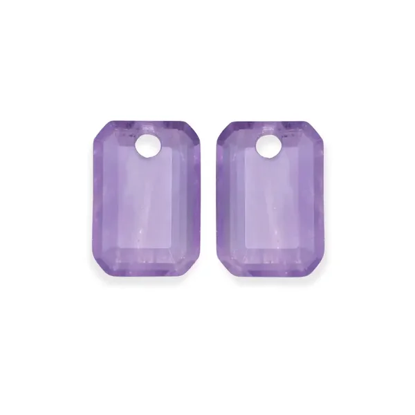 Amethyst Baguette oorbel edelstenen