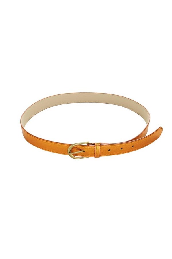 Riem metallic Oranje PU 80