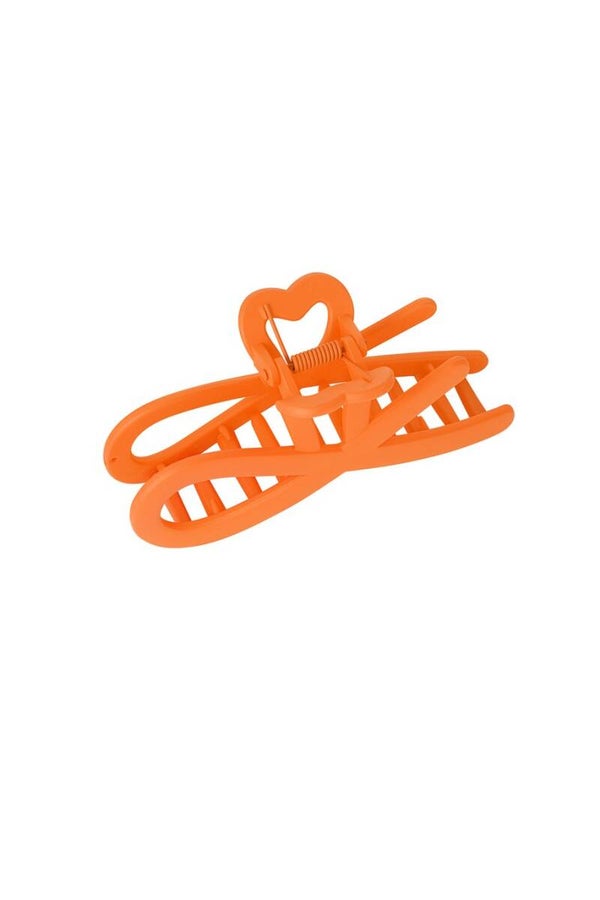 Haarclip krullende must - oranje