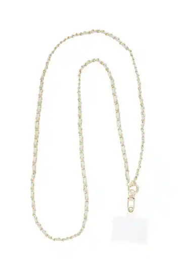 Telefoonkoord flow with it - goud kleur - beige