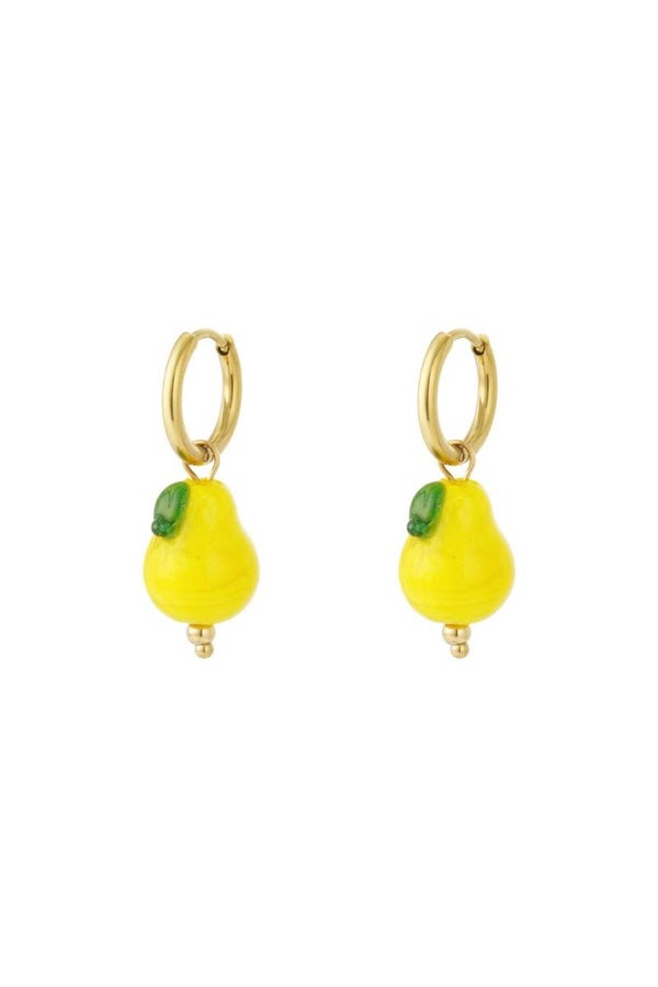 Fruit jewelry citroen oorbellen