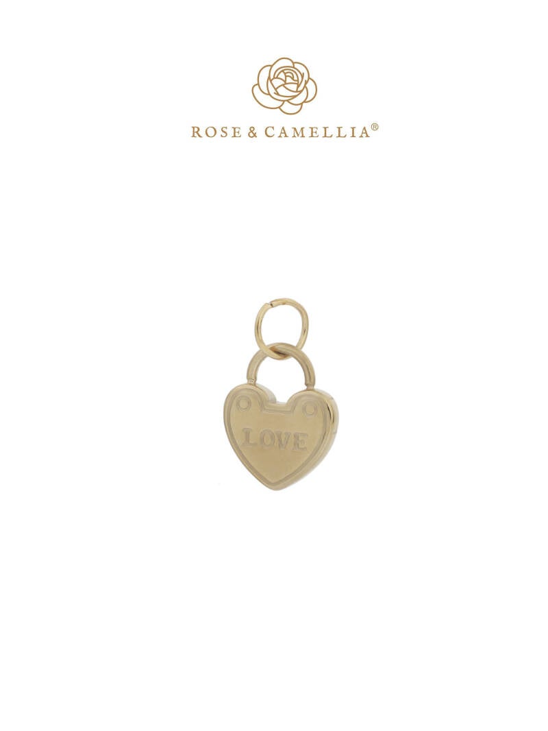 Rose & Camellia bedel stainless steel heart lock