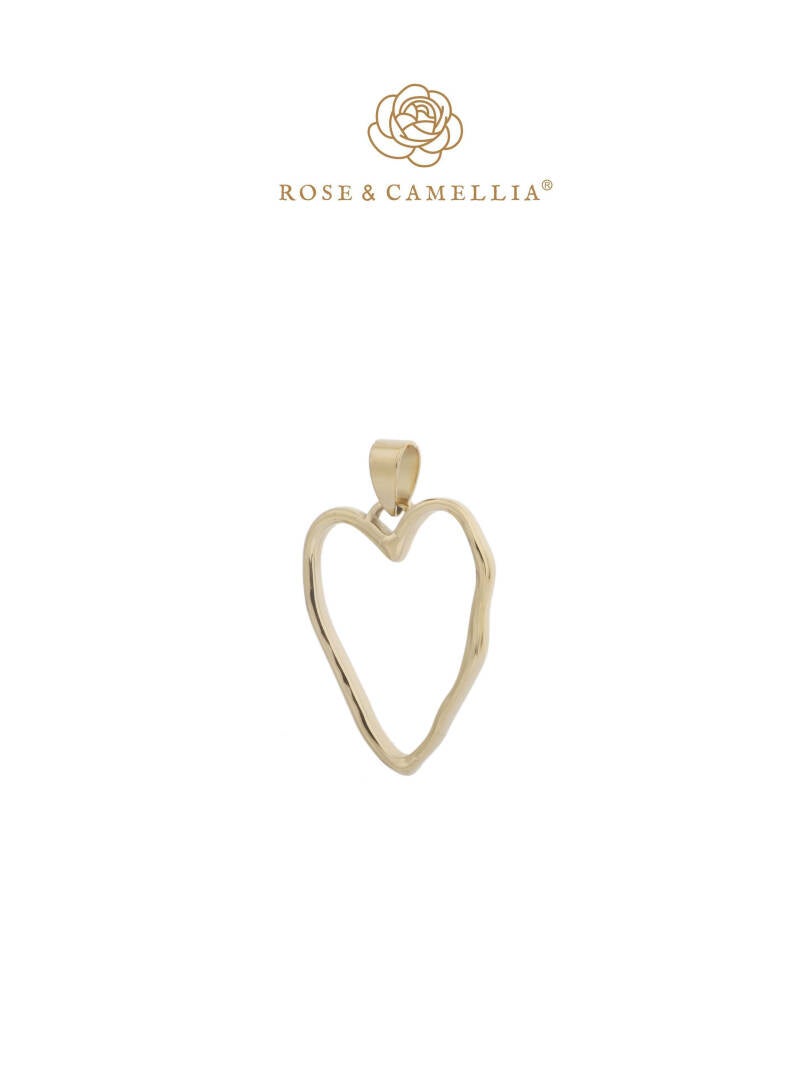 Rose & Camellia bedel stainless steel open hart