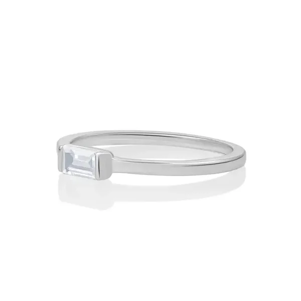 Baguette Ring - zilver
