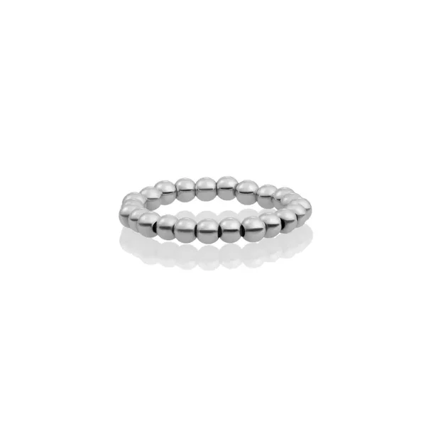 Kralenring 3mm - Zilver