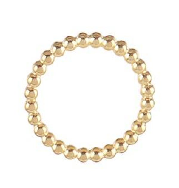 Lichtmetalen cirkel donut goud - 24 x 24 mm