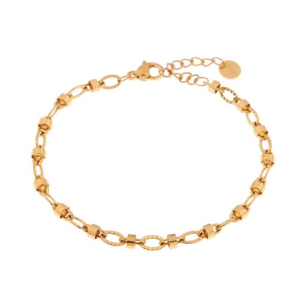 Label Kiki - Oval loop bracelet gold