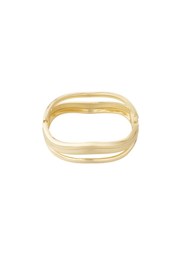 Stainless steel -Wave frame bangle