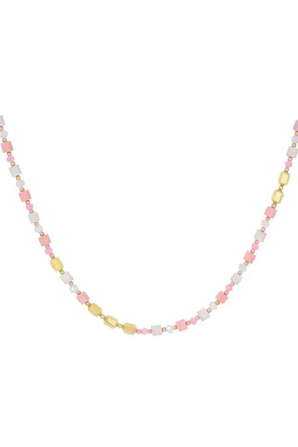 Yehwang Ketting summer mist - roze goud