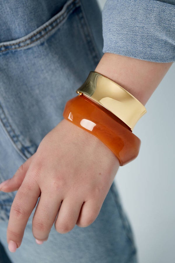 Stainless steel -Chunky chic bangle