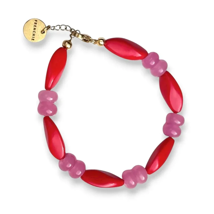 Studio frenchie - Bracelet rouge rebel